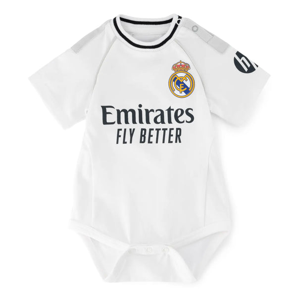 Real Madrid Baby Home Body Short Sleeve White 25/26