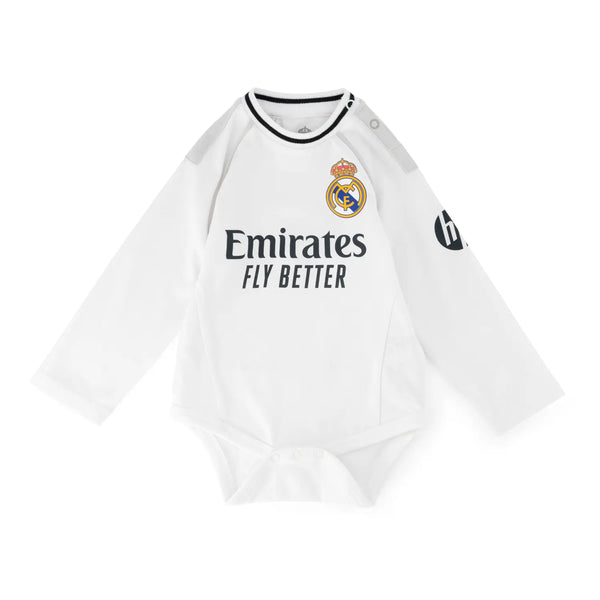 Real Madrid Baby Home Body Long Sleeve White 25/26