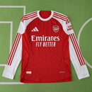 Arsenal Player Home Jersey 2025/26 Long Sleeve