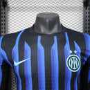 Inter Milan Home 2025/2026 Player Jersey - Long Sleeve
