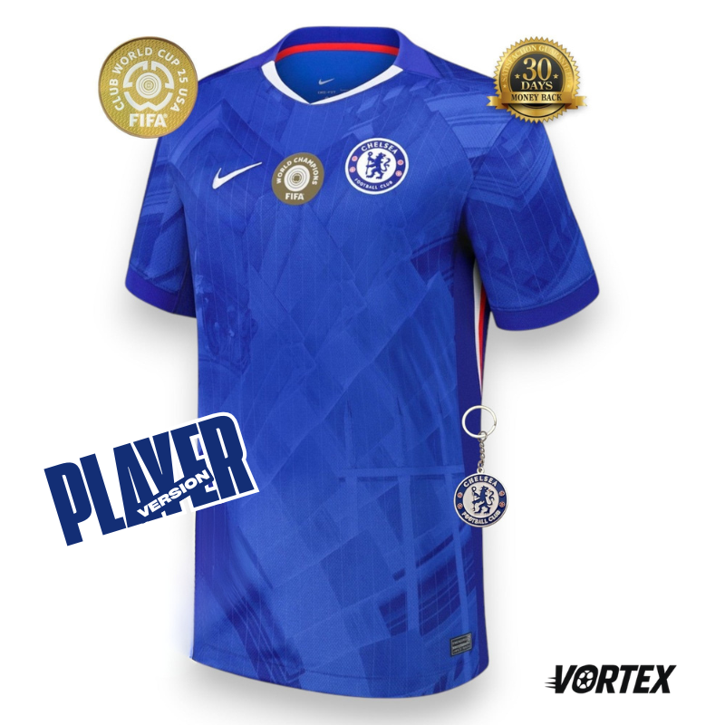 Chelsea Player Home Jersey 25/26 with World Champions - Patch