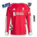 Liverpool Home Player Jersey 2025/26 - Long Sleeve