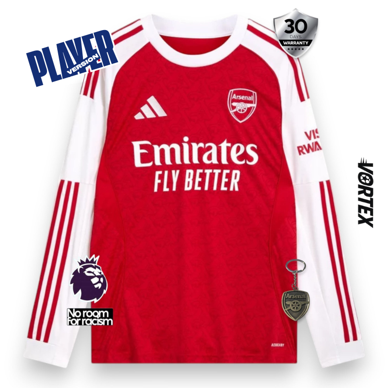 Arsenal Player Home Jersey 2025/26 Long Sleeve