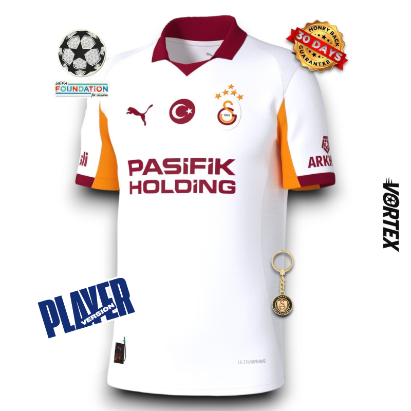 Galatasaray Player Away Jersey 2025/26 - With Sponsors
