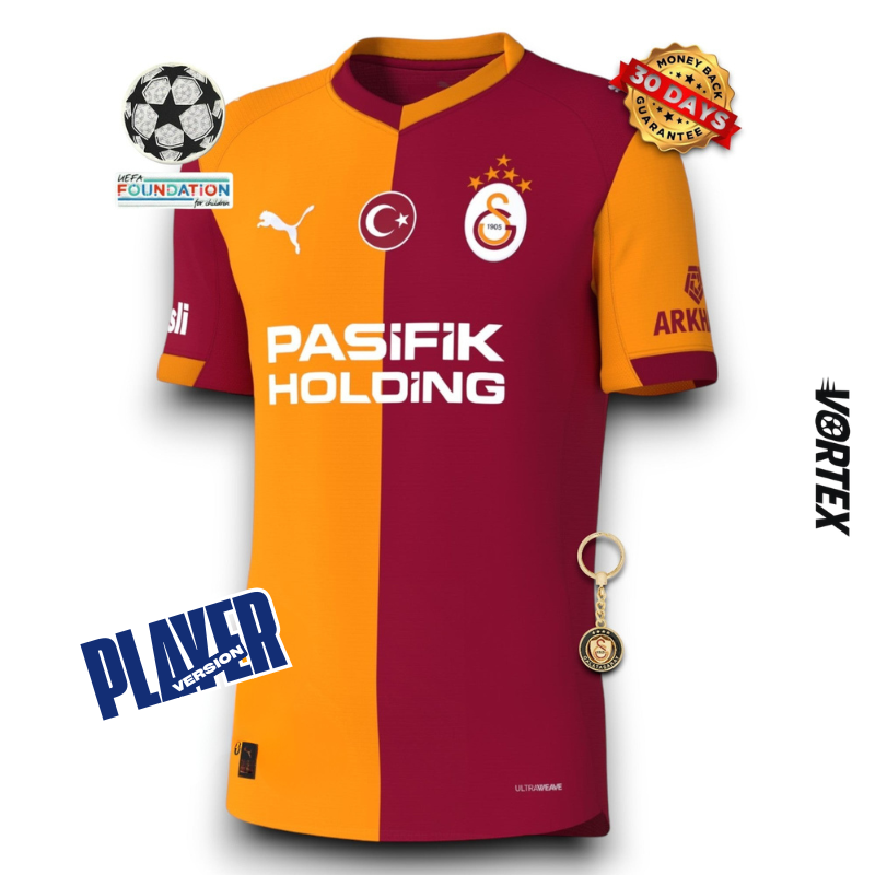 Galatasaray Player Home Jersey 2025/26 - With Sponsors